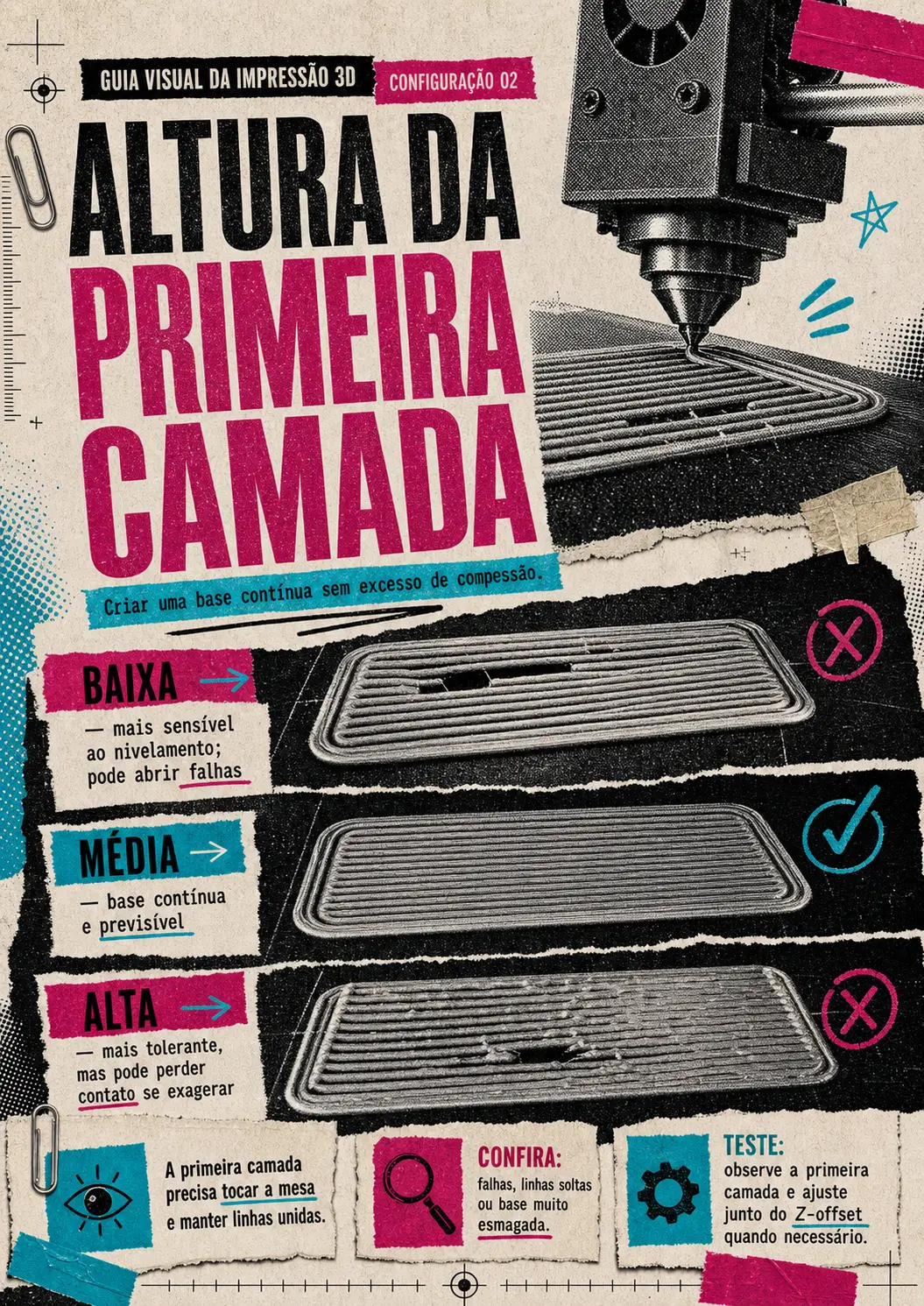 Prévia: Altura da primeira camada